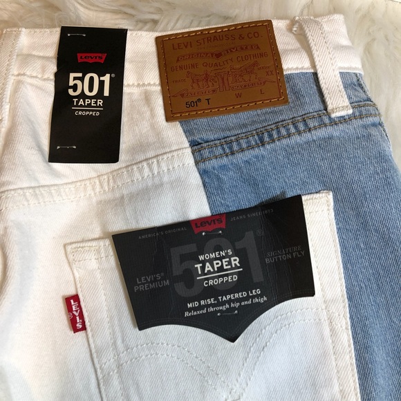 👖 Levi’s 501 Button Fly, Two Colors, Tapered & Cropped Jeans 👖 - Picture 4 of 9